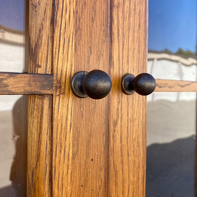 Hooker Furniture Oak Executive Cabinet Hutch With Power Panel, 1990s For Sale In Los Angeles - Image 6 of 16