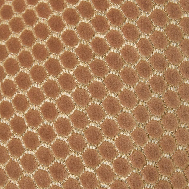 French Geometric Chenille Lounge Chair, 1970s - 2 Available For Sale - Image 11 of 11