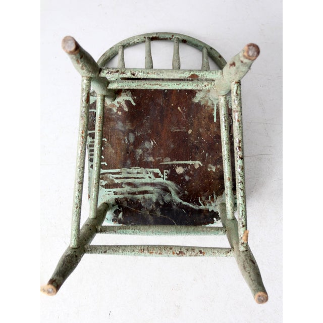 Antique Koenig Furniture Spindle Back Chair For Sale - Image 12 of 12
