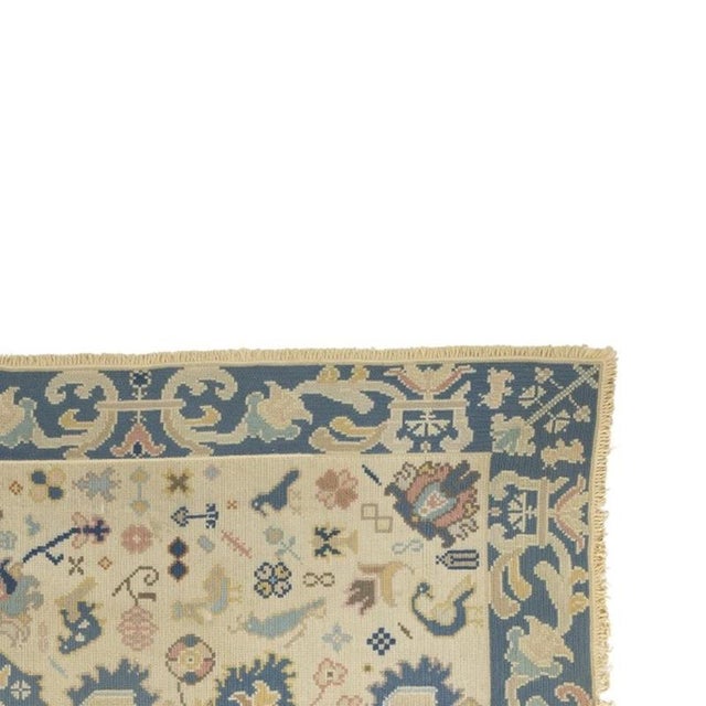 Portuguese Arraiolos Wool Rug For Sale - Image 4 of 6