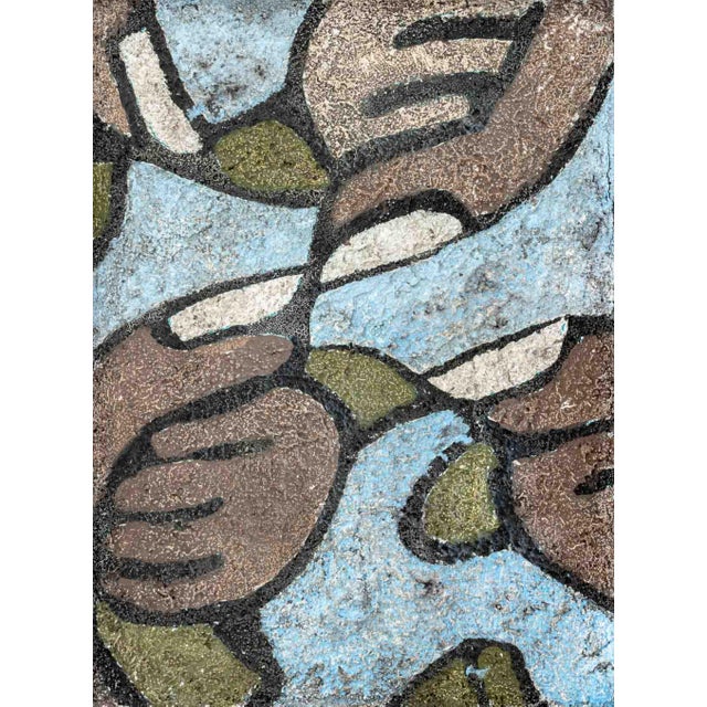 Ozzie Juarez (American, b. 1991) Abstract Hands, Mixed Media on Board, 2020, signed and dated verso, wood frame. 11.5" H x...