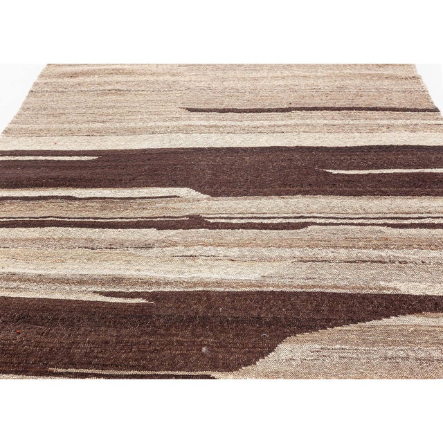 Modern Indian Flat-Weave Wool Runner by Doris Leslie Blau For Sale In New York - Image 6 of 7