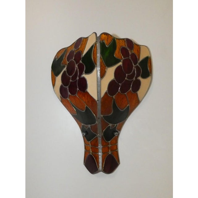 Tiffany Style Polycarbonate Wall Lights by Flair, 1990s, Set of 2 For Sale - Image 12 of 12