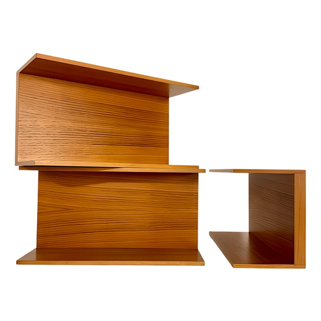 Small Teak U-Profile Shelf by Walter Wirtz for Wilhelm Renz, 1960s For Sale