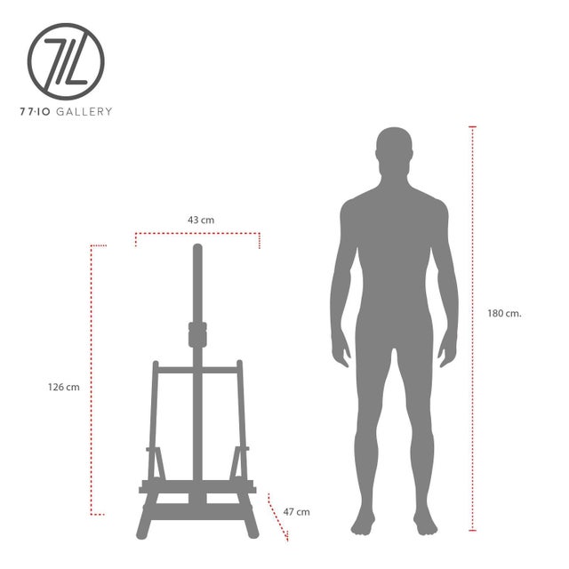Vintage Folding Table Top Easel Made in Oak For Sale - Image 9 of 17