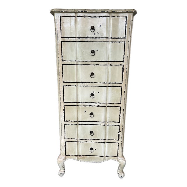 Country French Style 7 Drawer Lingere Chest For Sale