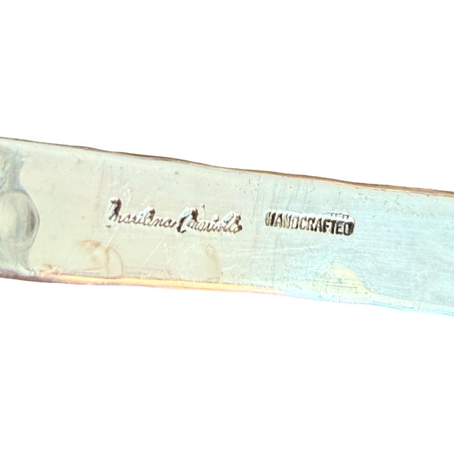 1990s Mariposa Brillante Hand Hammered Whale Tail Serving Ladle m.m. Evolução For Sale In West Palm - Image 6 of 11