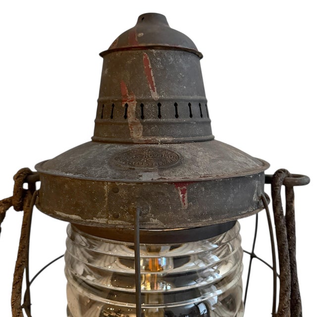 19th Century American Ship's Lantern by Frank Morrison Company For Sale In Chicago - Image 6 of 13