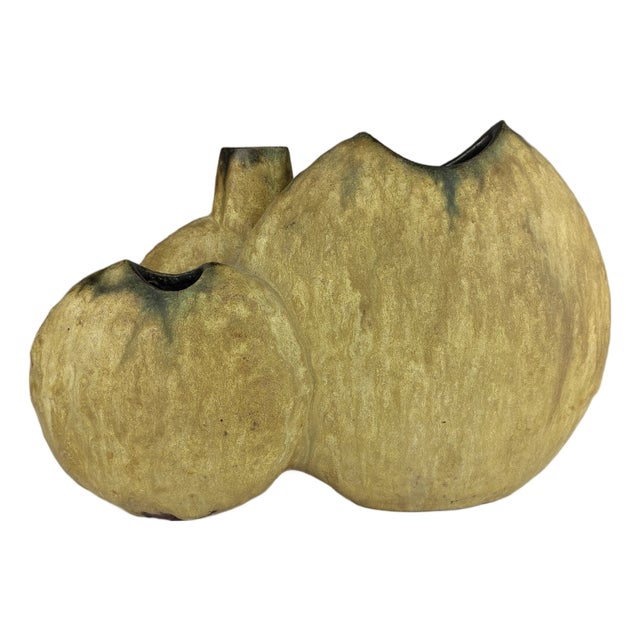 Sculptural Vase with 3 Openings by Helmut Schäffenacker, 1960s For Sale