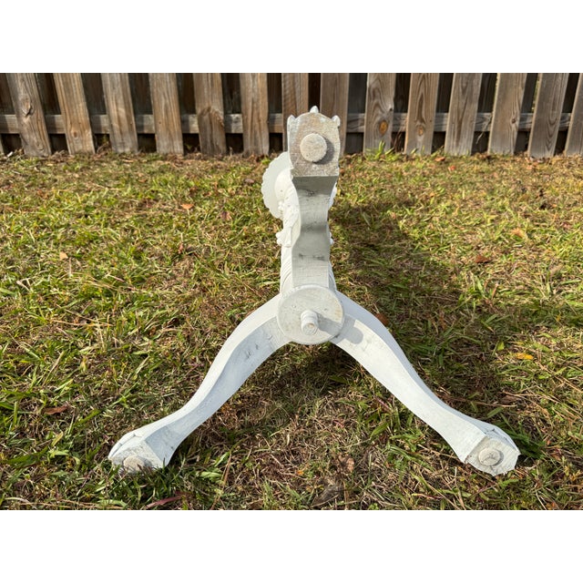 Vintage 1950s French Torchere or Plant Pot Stand Ft. Grape Vine Column & Claw Feet For Sale - Image 10 of 11