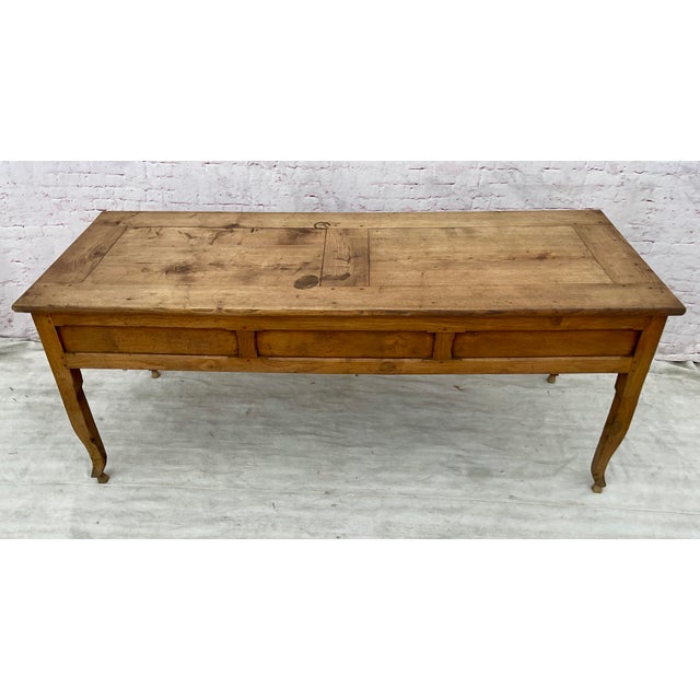 Farmhouse French Provincial Farmhouse Table - 19th Century For Sale - Image 3 of 12
