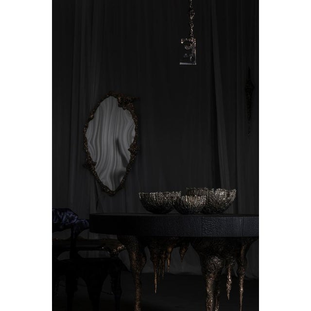 Black Disenchanted Table in Cast Bronze by William Guillon For Sale - Image 8 of 11