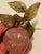 Asian Rose Quartz Carved Plum Fruit Hard Stone Leaves For Sale - Image 4 of 10