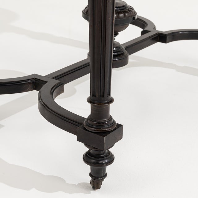 Wood Napoleon III Center Table, Second Empire Style, France, Circa 1880 For Sale - Image 7 of 12