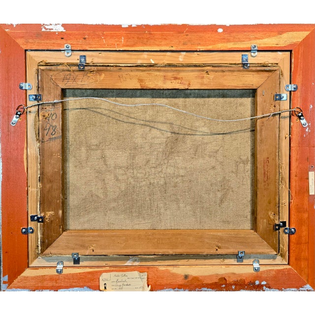 David Burliuk -1950s Fishermen Lifestyle on Sag Harbor -Oil Painting For Sale - Image 12 of 13