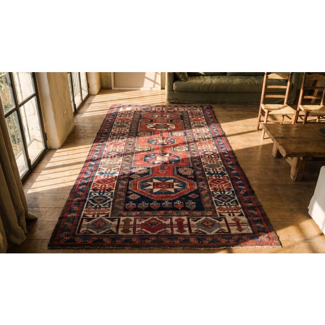 Antique Caucasian Rug For Sale In New York - Image 6 of 8