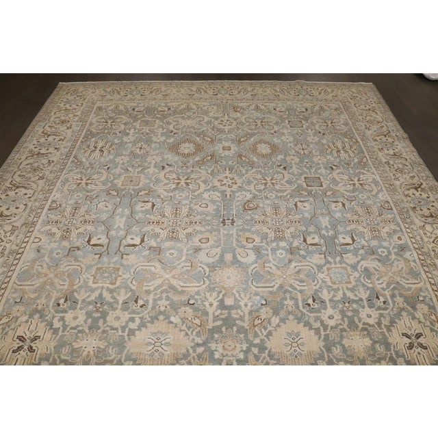 Persian Malayer Sea Foam Color Rug rug no.j4366 For Sale - Image 10 of 14