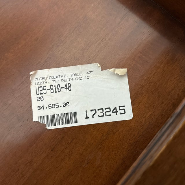 Ralph Lauren Fine Furniture Macau Coffee Table For Sale In San Francisco - Image 6 of 12