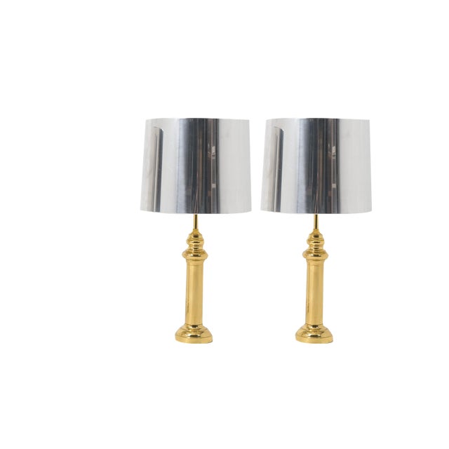 Table Lamps in the style of Maison Charles, 1970s, Set of 2 For Sale