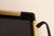 Art Deco Cream and Black Woven Rubber Vanity/Serving Tray With Glass Surface For Sale - Image 10 of 15