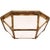 Transitional Suzanne Kasler for Visual Comfort Signature Morris Flush Mount in Gilded Iron with White Glass For Sale - Image 3 of 4
