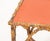 Early 20th Century Bent Bamboo Red Painted Top Side Table For Sale - Image 5 of 6