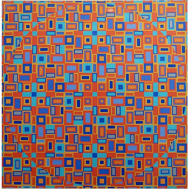 Abstract Tohsinobu Onosato -Movement of Circles Signed Lithograph For Sale - Image 3 of 9