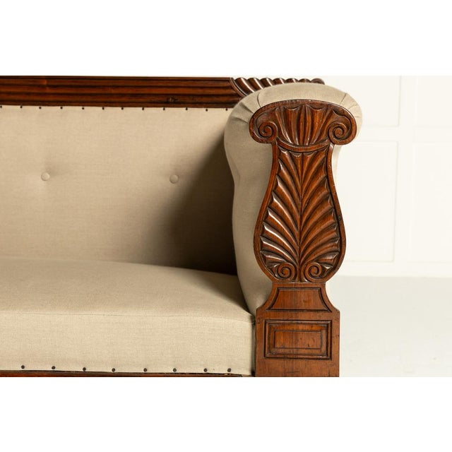 Large 19th Century Regency English Rosewood Sofa For Sale - Image 5 of 11
