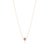 Metal Modern Pear Cut Pink Sapphire & Diamond Pendant Necklace in 18k Yellow Gold For Sale - Image 7 of 13