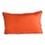 Vintage Solid Orange Satin Lumbar Decorative Pillow (S) For Sale