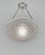 Degué A signed French art deco pendant light made c. 1930 in nickel plated bronze or solid brass. The mounting holds a...
