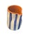 Moroccan Vintage Moroccan Hand-Painted Striped Terracotta Pitcher For Sale - Image 3 of 6