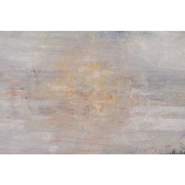 Textile José Luis Sanz Magallon, Impressionist River Scene, 20th-Century, Oil on Canvas, Framed For Sale - Image 7 of 12