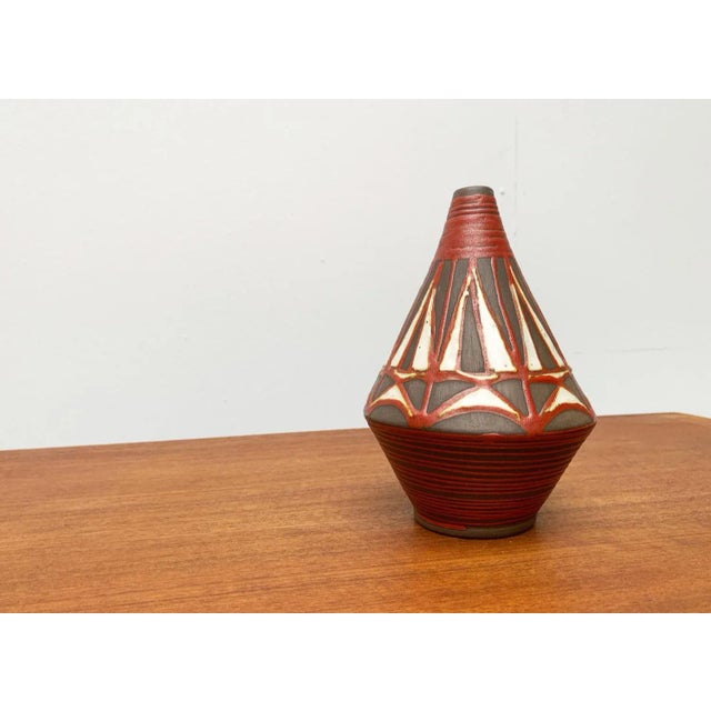Mid-Century German Vase from Trenck Kellinghusen, 1960s For Sale - Image 15 of 18