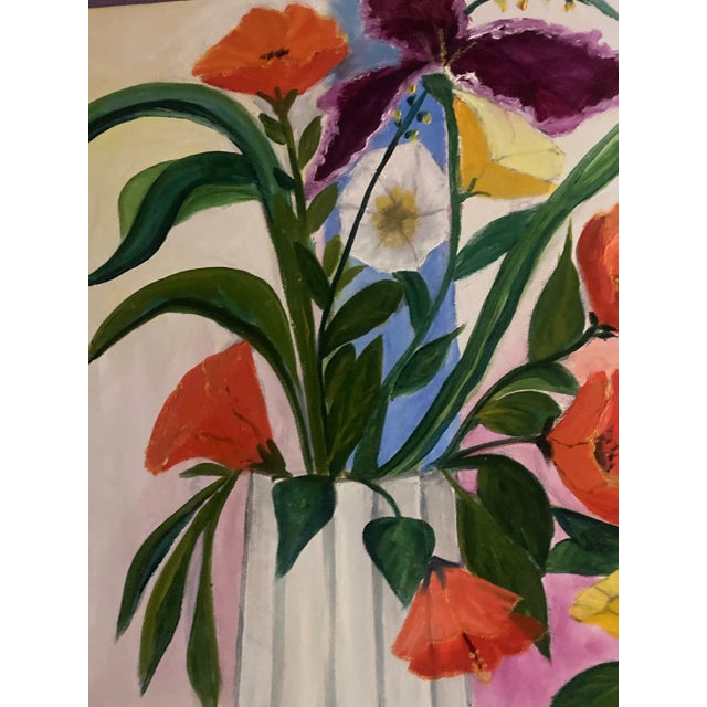 1990s Original Framed Acrylic Impressionist Style Painting by Frank Downs For Sale - Image 5 of 7