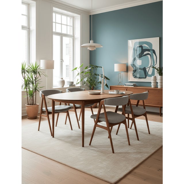 Teak Armchair in Hallingdal 65 Upholstery by Thomas Harlev for Farstrup Møbler, Denmark, 1960s, Set of 2 For Sale - Image 13 of 18