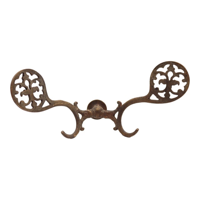 Antique Victorian Bronze Hall Tree Hook For Sale