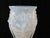1930s Sabino Paris Manta Raie Ray Sculpted Flower Blue Opalescent Glass Vase For Sale - Image 5 of 14
