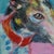 Original Greyhound Portrait Painting in Brushed Gold Frame, Oil Chalk, 14" X 14" by Tatiana Duperault For Sale - Image 4 of 4