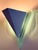 Mid-Century Modern Vintage Postmodern Acrylic and Metal White Triangular Wall Lamp by Happy Light, 1980s For Sale - Image 3 of 17