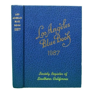 Los Angeles Blue Book 1987: Society Register of Southern California For Sale