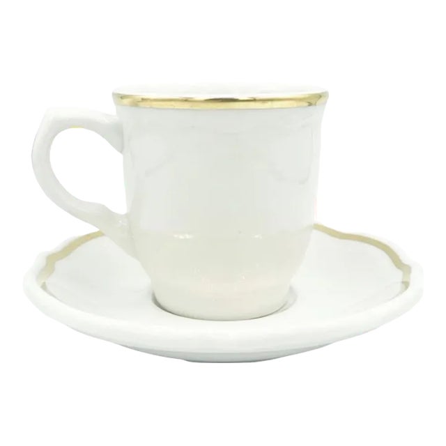Vintage the Greenbrier Hotel West Virginia Demitasse Cup Saucer Coffee For Sale