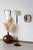 Vintage Teak and Brass Floor Lamp with Cream Lampshade, 1960s For Sale - Image 6 of 11
