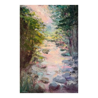 Running Over, Original Oil Painting by Julia Lawing For Sale