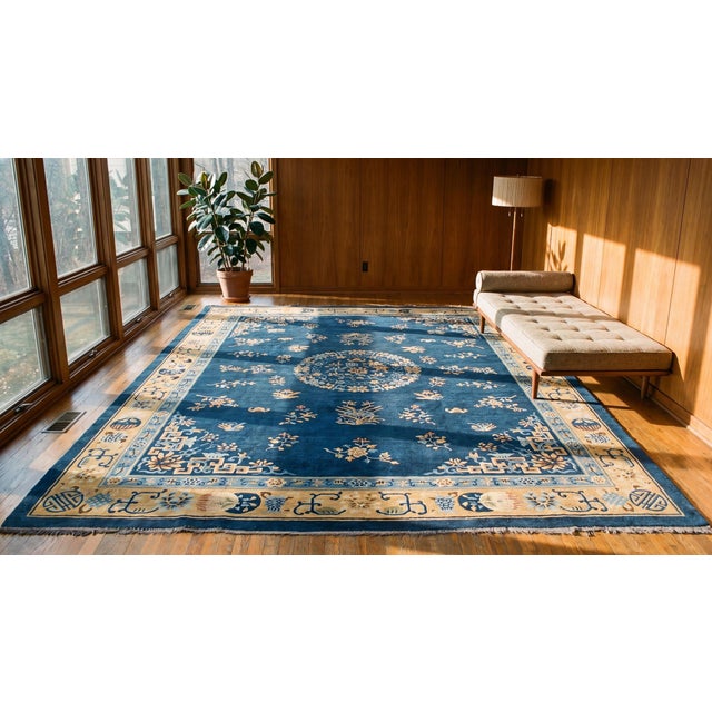 Antique Chinese, Peking Rug For Sale - Image 9 of 9