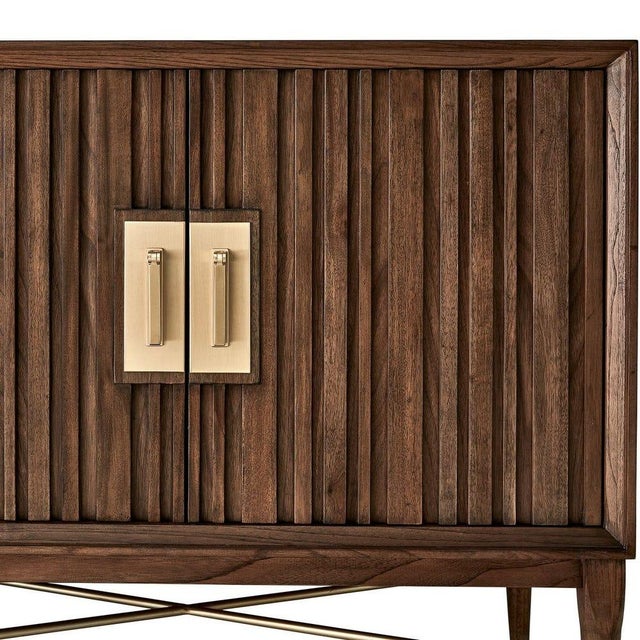 Newly Made Sharp 4 Door Cabinet For Sale - Image 4 of 10