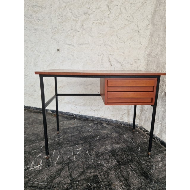 Mid-Century Teak and Formica Desk, 1960s For Sale - Image 12 of 18