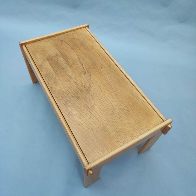 Brown Vintage Coffee Table in Pine For Sale - Image 8 of 12