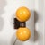Modernist Hand-Blown Murano Smoked Golden Moon Hue Glass Double Sphere Sconces For Sale - Image 12 of 12