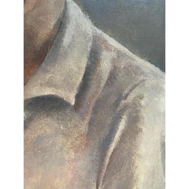 Fernand Blondin, Portrait, Oil on Canvas For Sale - Image 4 of 9